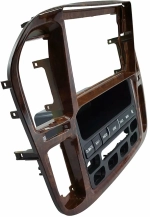 Магнитола для Toyota Land Cruiser 100, Lexus LX470 1998-2002 (климат на ШГУ, рамка дерево) - FarCar BM9-9608F4 монитор 9" QLED на Android 13, ТОП процессор, 4Гб+32Гб, CarPlay, 4G SIM-слот