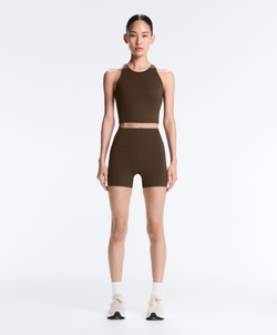 OYSHO Велосипедки Comfortlux с высокой посадкой длиной 10 см, темно-коричневый