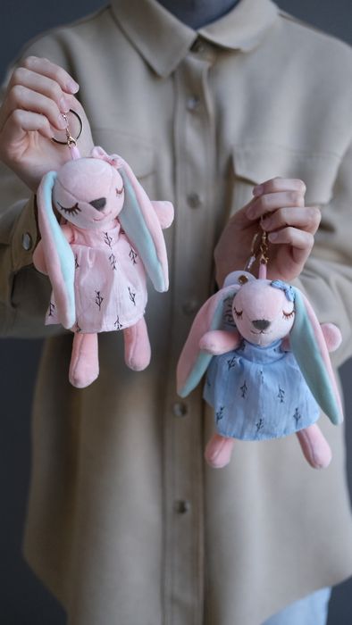 Игрушка мягконабивная Зайка в платье, 12 см