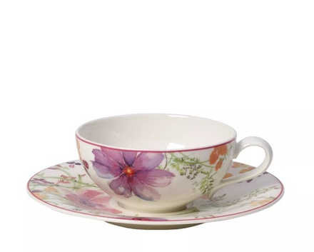 Villeroy & Boch Чашка с блюдцем Mariefleur 240 мл для чая 10-4217-1270+10-4100-1310