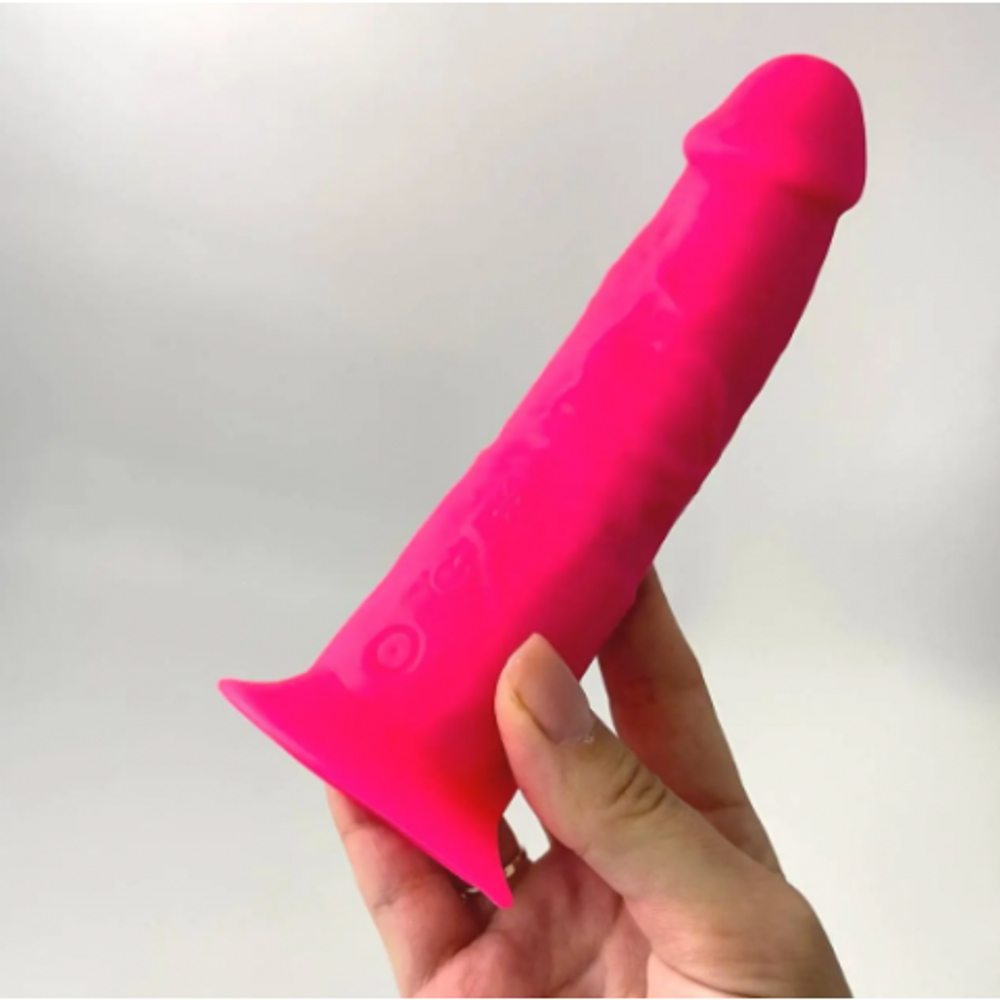 Реалистичный вибратор с двойной плотностью Model 2 от SILEXD ярко-розовый (17,5*4,4 см)