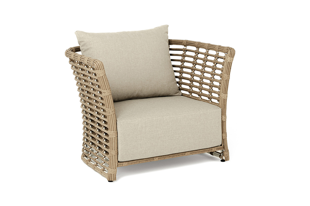 "Валенсия" кресло из искусственного ротанга, цвет соломенный