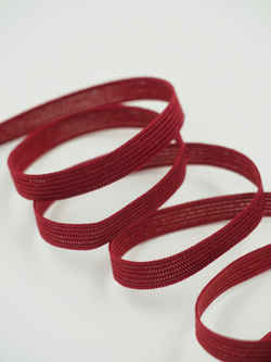 Резинка узкая бельевая бордовая ширина 6 мм