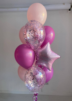 Розовые воздушные шары №440