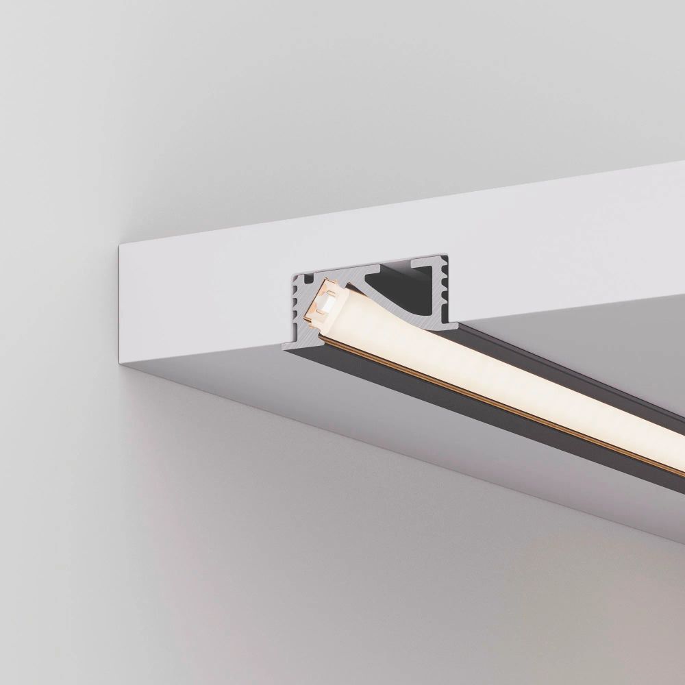 Профиль SL-BEVEL-W21-F-2000 ANOD BLACK (Arlight, Алюминий) 048997