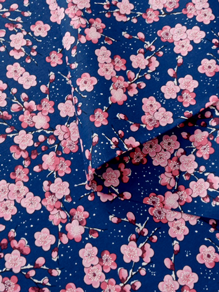 Ткань бязь плательная, рис. "Сакура", ширина 150 см, арт. 342