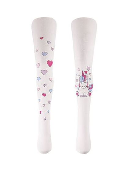 Колготки для девочки единорог DREAMS белый