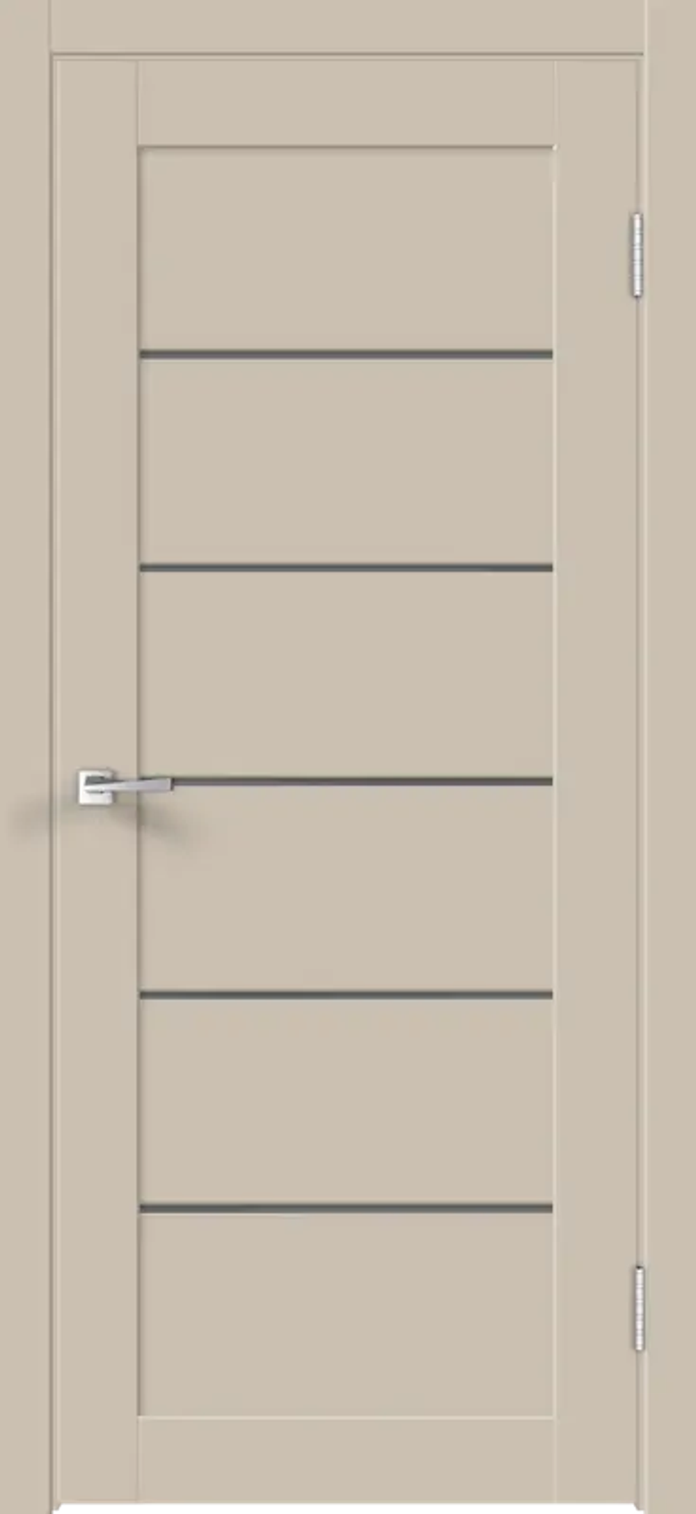 Межкомнатная дверь LINEA 1 Кварцит (стекло Графит)