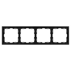 Рамка пластиковая FRM-NOBE-SFPL-4-BK (Arlight, Черный оникс) 054224