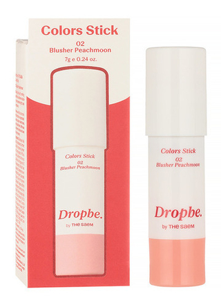 Румяна-стик с эффектом сияния THE SAEM Drop Be By Colors Stick 02 Blusher Peachmoon 7 гр