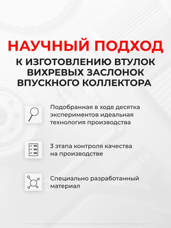 Ремкомплект (втулки) вихревых заслонок впускного коллектора Ford Mondeo III 2000-2007 (VZ1)