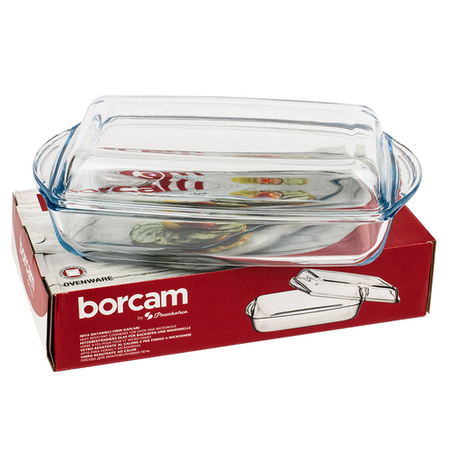 Кастрюля с крышкой 1,5 л прямоугольная