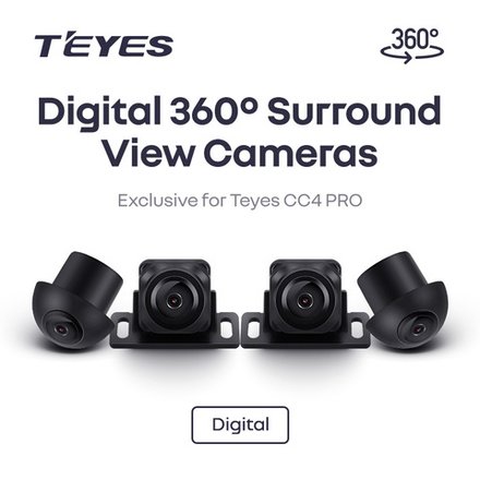 Комплект цифровых камер 360 для автомагнитол Teyes CC4 PRO