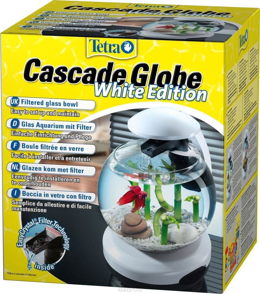 Tetra Cascade Globe White аквариумный комплекс белый 6,8 л