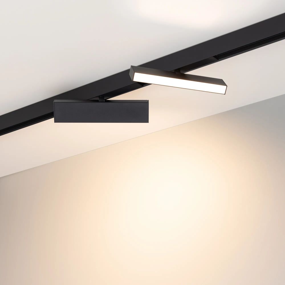 Светильник MAG-FLAT-FOLD-25-S200-6W Warm3000 (BK, 100 deg, 24V) (Arlight, IP20 Металл, 5 лет) 034235