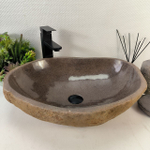 Раковина из речного камня RS-65228 54*42*15 0857