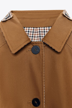 ZARA ДВУСТОРОННИЙ ТРЕНЧ — ZW COLLECTION, КАРАМЕЛЬНЫЙ