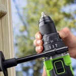 Дрель-шуруповерт аккумуляторная GREENWORKS GD24DD140 ударная, 24V, АКБ 4Ач и ЗУ 3707607CUB