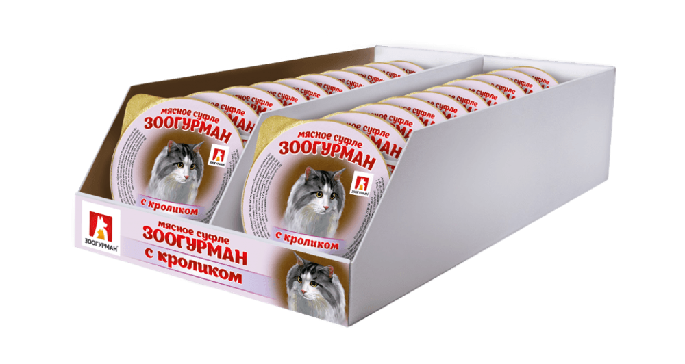 Зоогурман корм консервированный для стерилизованных кошек мясное ассорти