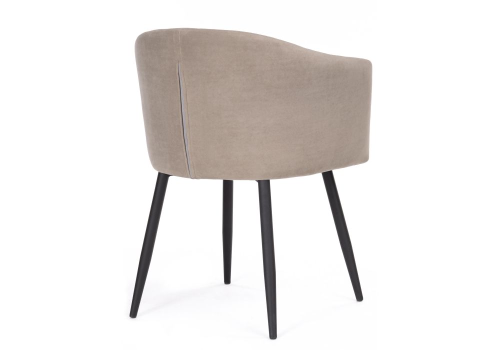 Стул на металлокаркасе Валета капучино / черный