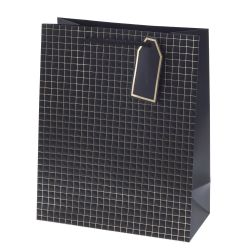 GAEM Пакет подарочный M (бумага 210г/м2, блок 12шт), L26 W12 H32 см, 14в.