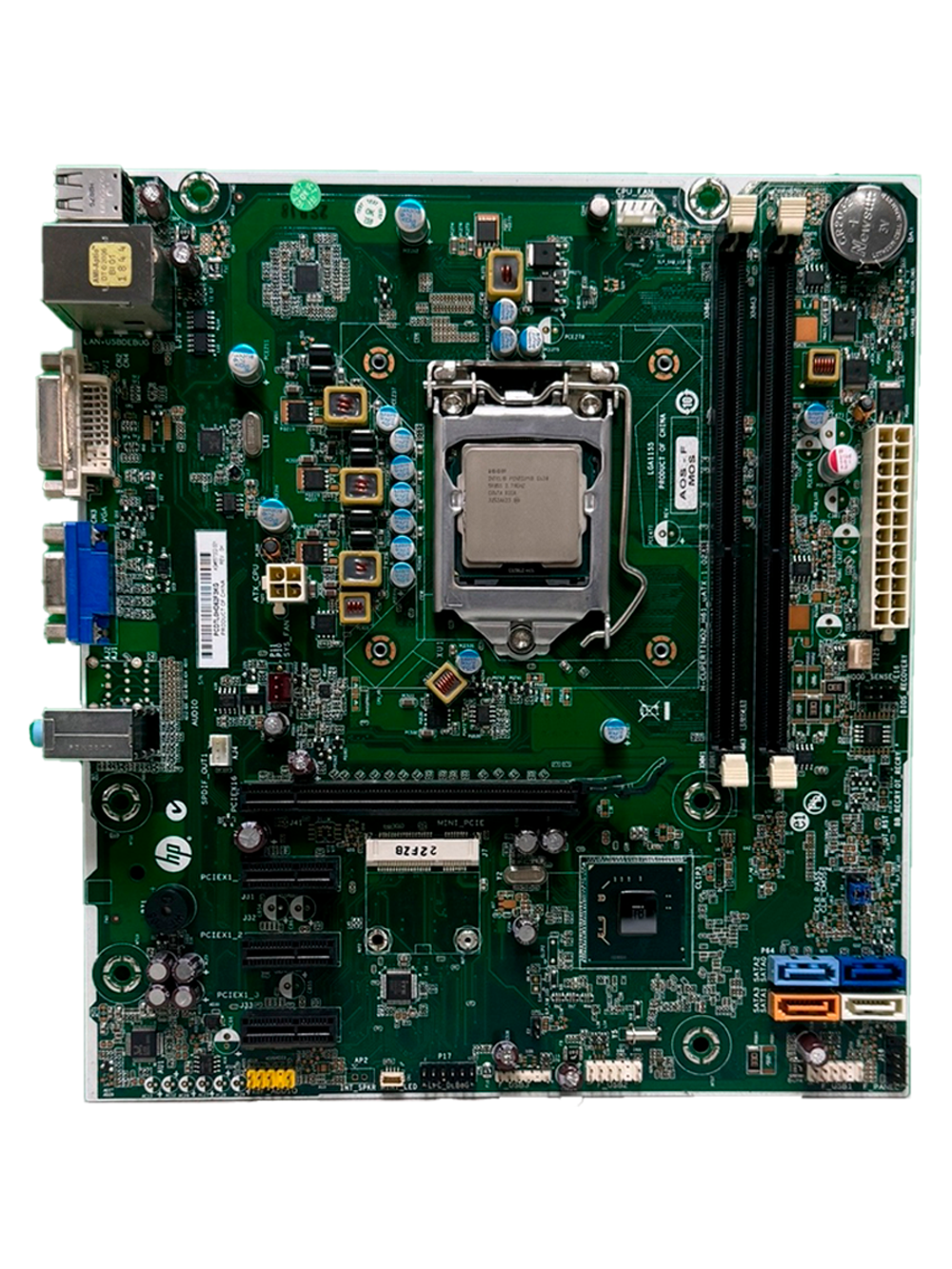 Материнская плата HP H-CUPERTINO-H61-uATX,  LGA1155,  DDR3, VGA и DVI-D