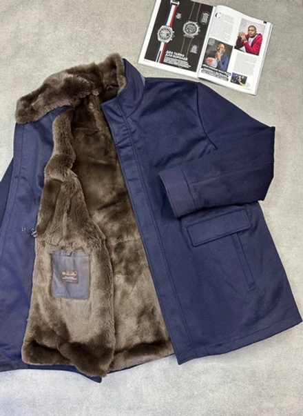 Кашемировое пальто Loro Piana с мехом