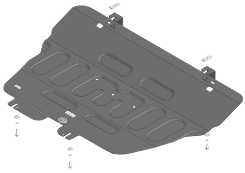 Защита стальная 2 мм; Д;КПП Jetour Dashing MOTODOR.79013