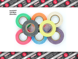 Профессиональный тейп 120mesh @trueGAFF 25мм/9м -  Черный /на тканевой основе для киносъемок и сцен тип Gaffer Pro tape /