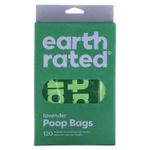 Earth Rated, пакеты для уборки за собаками, с ручками, с запахом лаванды, 120 пакетов