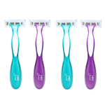 BIC, Soleil Escape, одноразовые бритвенные станки для женщин, лаванда и эвкалипт, 4 шт.