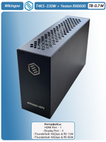 Внешняя видеокарта EGPU Wikingoo T4K5-330W, Yeston AMD Radeon RX 6600 8Gb. Thunderbolt 3/4.