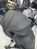 Коляска прогул. TRIP (2кол.(14см)2кол.(19см), съемн.бамп.) (Indigo) (черный)