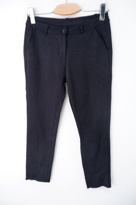 Брюки черные в полоску 44-46 размер