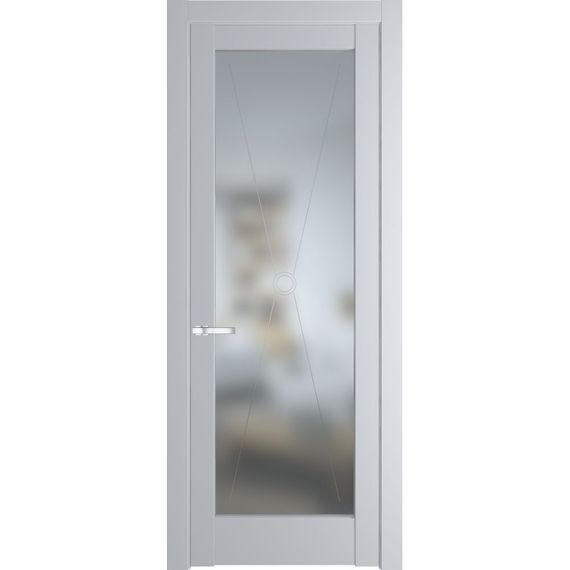 Межкомнатная дверь эмаль Profil Doors 1.1.2PM лайт грей остеклённая