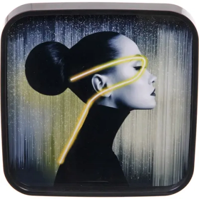 Часы настенные + пано 2шт «HOME STYLE» Незнакомка, черный корпус