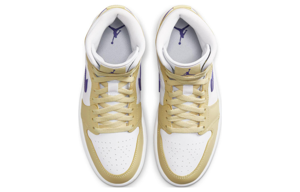 Кроссовки Jordan Air Jordan 1 Mid "Lemon Wash" (Женская размерная сетка)