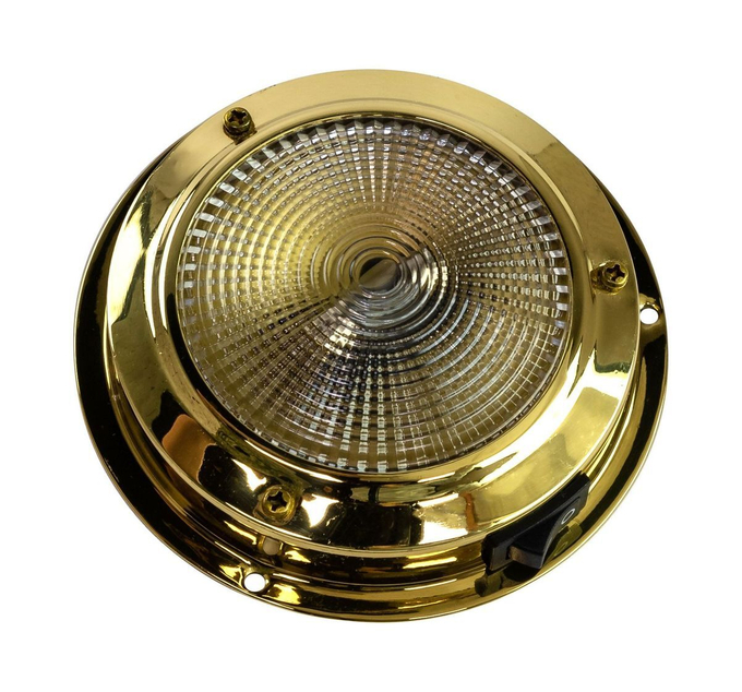 Светильник каютный, 12 В, латунь