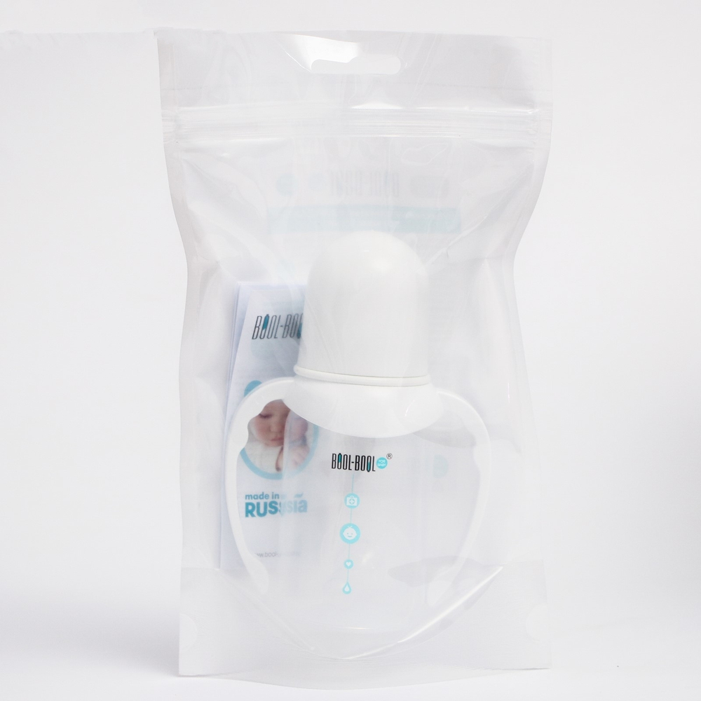 5073675 Бутылочка для кормления SIMPLE MED +, классика, с ручками, 125 мл., от 0 мес., медл. по