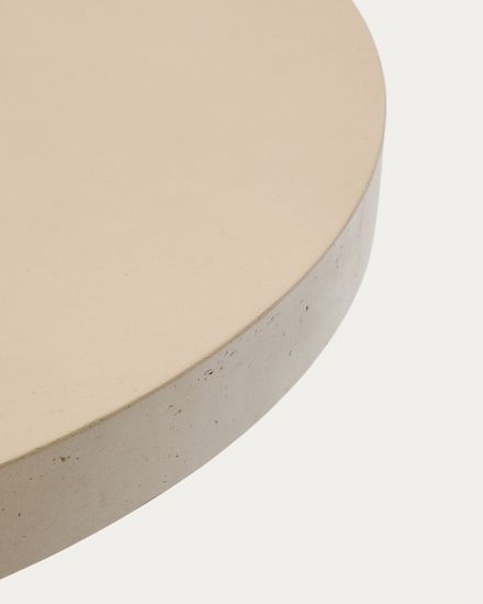Aiguablava Журнальный столик бежевый цементный Ø120 см