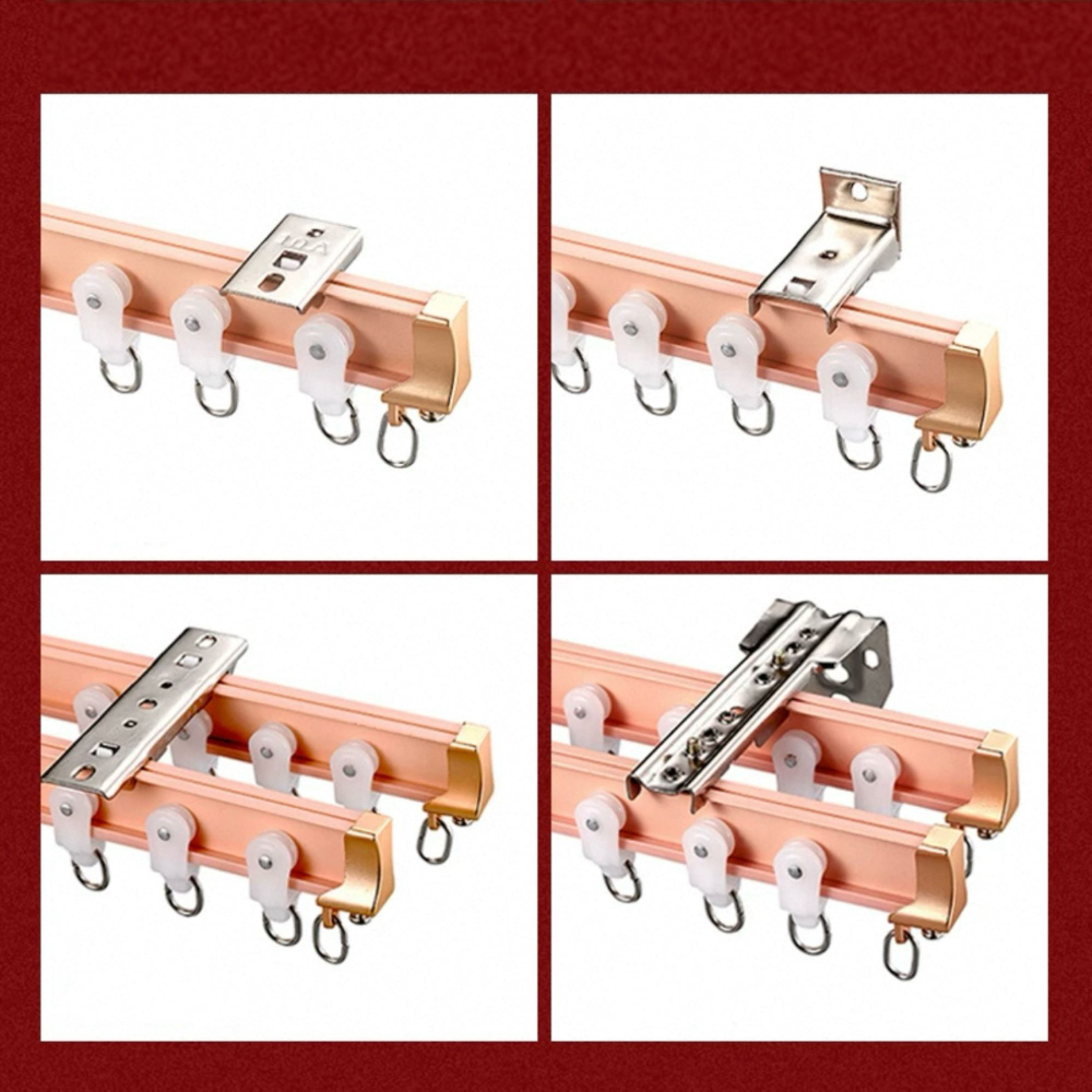 Карниз для штор изогнутый, алюминиевый