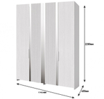Шкаф для одежды "4Д Харди" КМК 0965.1