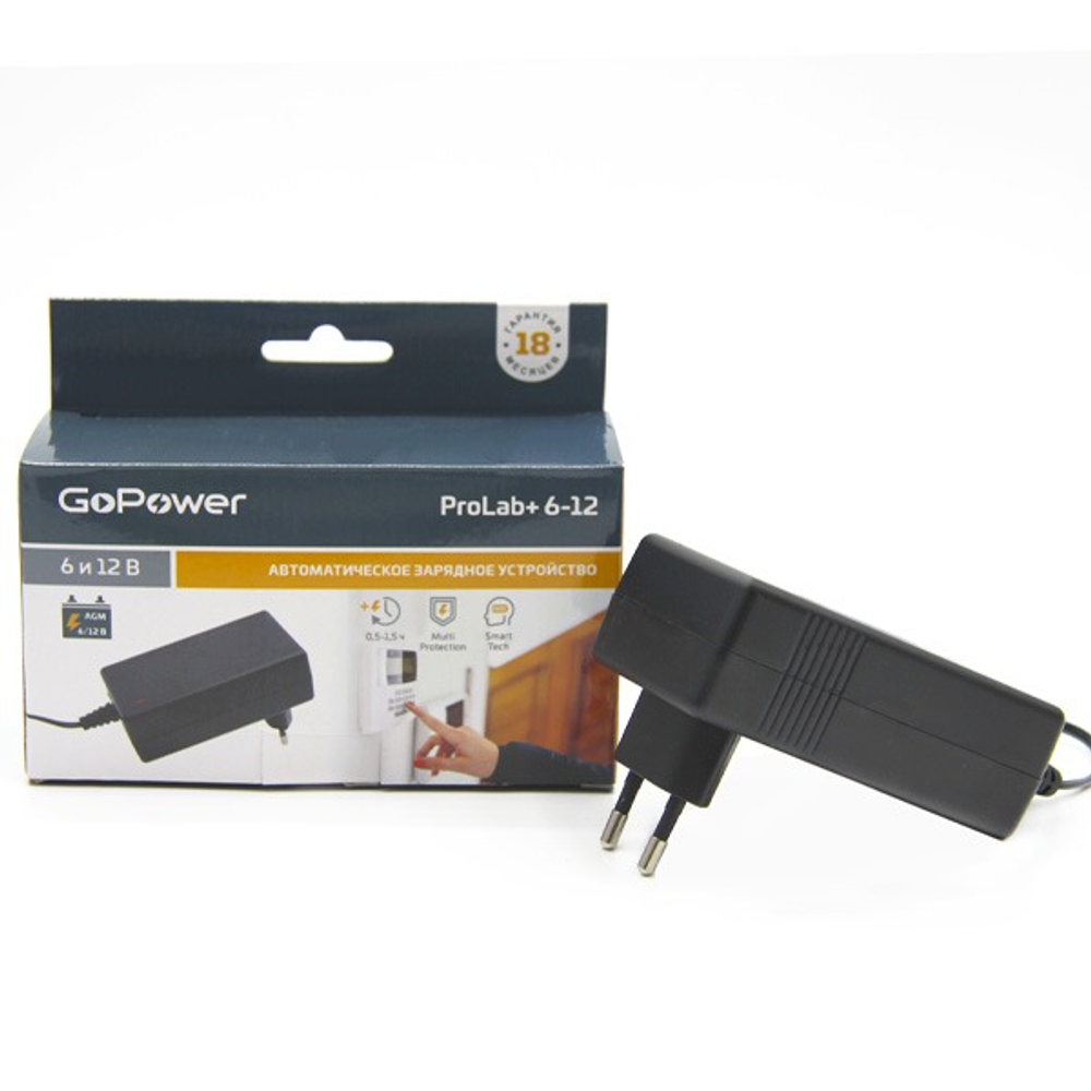 З/У GoPower для свинцово-кислотных аккумуляторов 6-12 1.5А