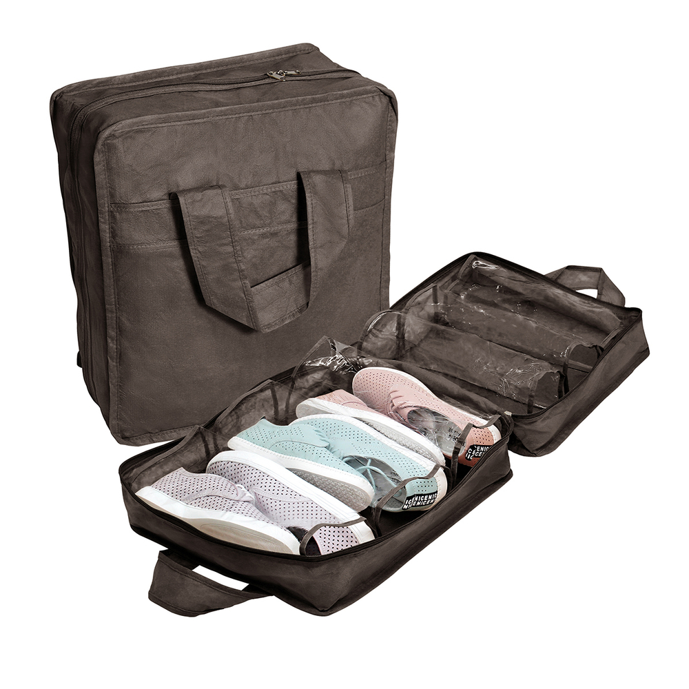 Чемодан для обуви 35х40х20 см, 6 ячеек, Прага