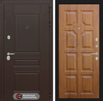 Дверь входная Лабиринт Мегаполис 17 Золотой дуб металлическая