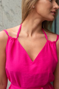 Сарафан розовый из вискозы