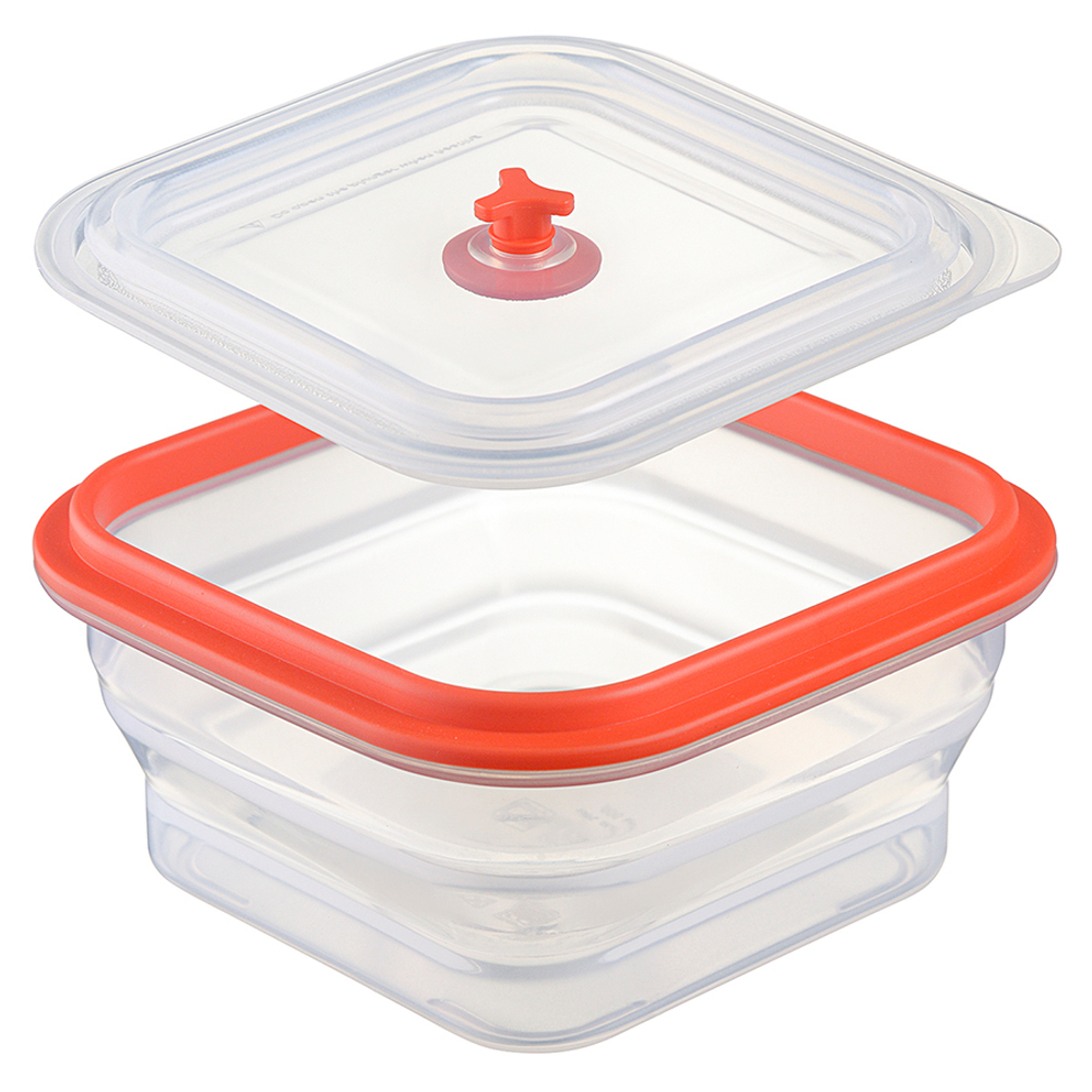 Контейнер для хранения складной 600мл Smart Solutions Silikobox квадратный