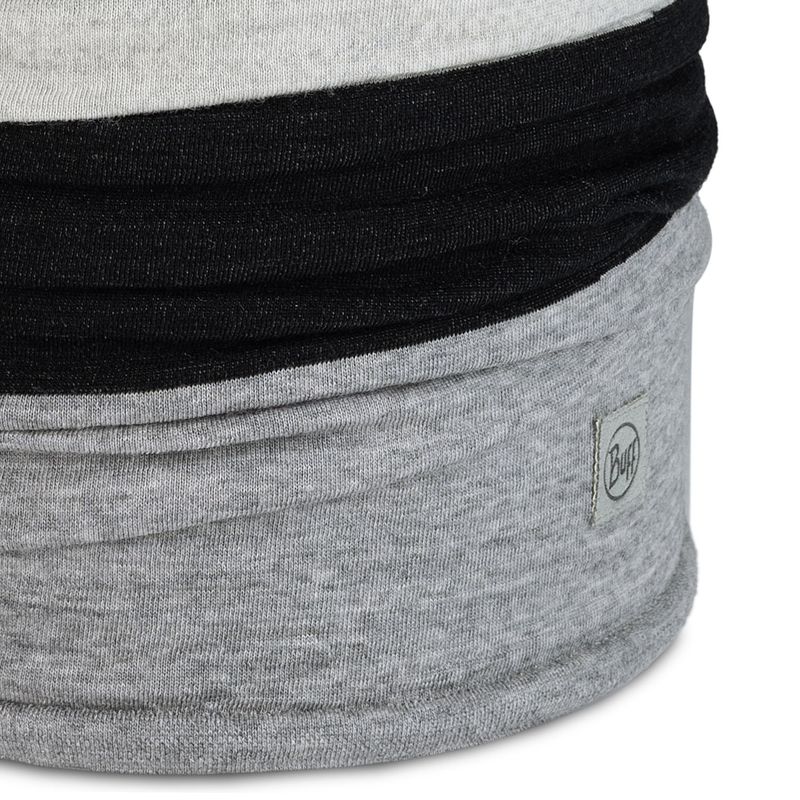 Тонкий шерстяной шарф-труба Buff Merino Move Greyish Фото 3