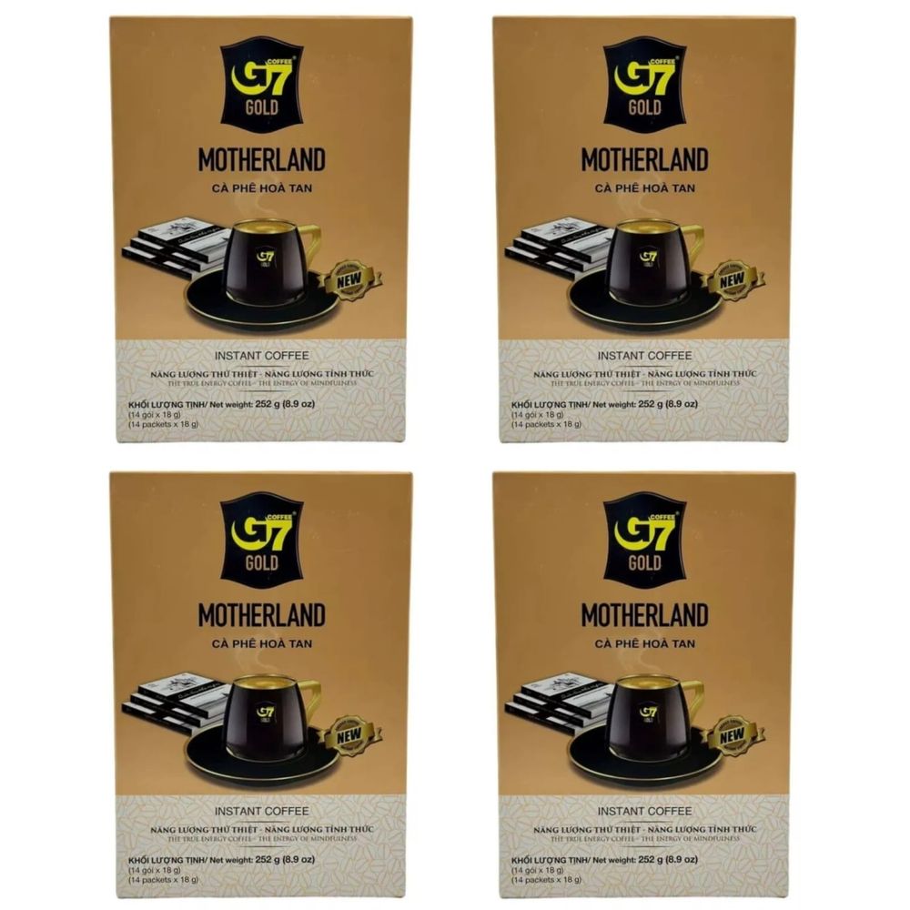 Растворимый кофе 3 в 1 Trung Nguyen G7 Motherland 14 пак x 4 уп