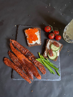 икра форели вяленая, подкопченая, слабосоленая - истык форели- 100 грамм